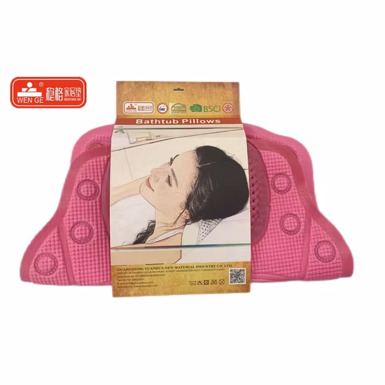 Vente en gros Eco-Friendly Baignoire SPA Baignoire Oreiller Set Appui-tête Oreillers de bain avec ventouses