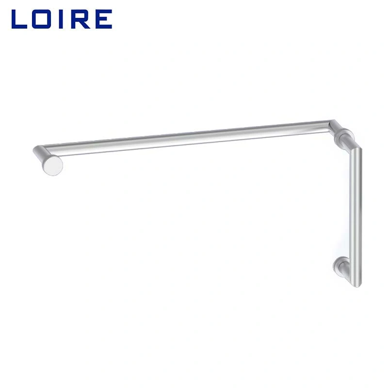 Loire Brass Stainless-Steel Bathroom Shower Enclosure Hardware Accessories Manufacturer Grab Bar Glass Door Pull Handle & Towel Bar Combo