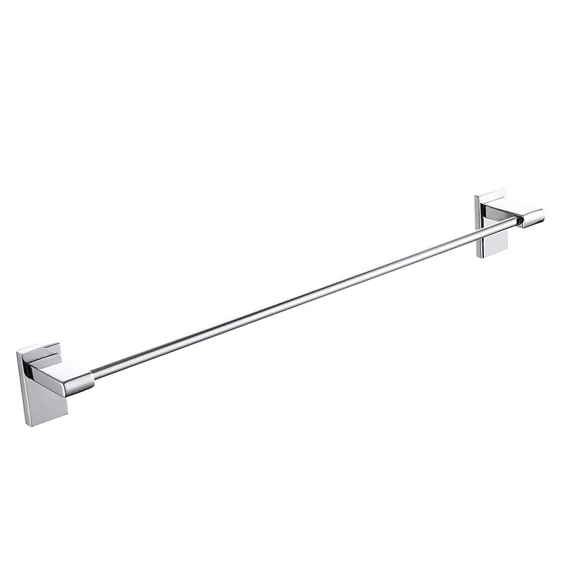 Porte-serviettes simple en laiton en acier satiné de haute qualité en gros